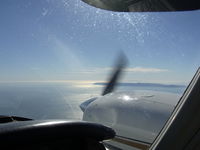 N38768 - An in-flight view from Seneca 38768 flying over Long Beach at 11500ft - by COOL LAST SAMURAI