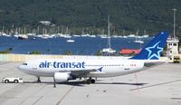 C-FDAT @ TNCM - Air transat being push back from the gates at TNCM - by Daniel Jef