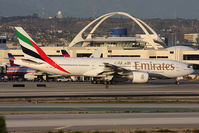 A6-EWE @ LAX - Emirates A6-EWE (FLT UAE216) taxiing to RWY 25R for departure to Dubai Intl (OMDB/DXB). - by Dean Heald