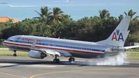 N947AN @ TNCM - N947AN American airlines landing at TNCM - by Daniel Jef