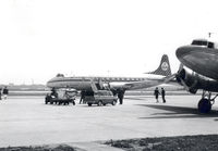 PH-VIB @ RTM - KLM , Viscount  V803 at RTM , jan 1964 - by Henk Geerlings