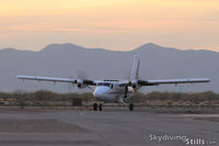 N194LH @ E60 - Taxiing in at sunset. - by Dave G