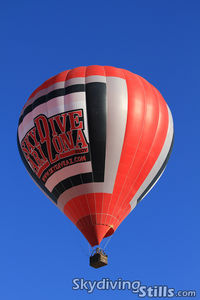 N210GB @ E60 - Hot air balloon departs Skydive Arizona with a load of skydivers. - by Dave G