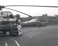 OO-SHI @ BRU - Sabena Helicopters - Allee Verte Heliport - Brussel , 1962 - by Henk Geerlings