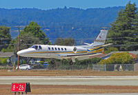 N958GC @ KWVI - GILC Corp 2002 Cessna 550 on final to KWVI home base - by Steve Nation