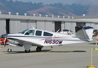 N1690W @ KWVI - Lodi, CA-based 1972 Beech V35B at 2010 Watsonville Fly-In - by Steve Nation