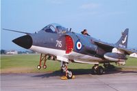 XZ453 @ EGDY - Coded 715 of 899 NAS seen at a RNAS Yeovilton Naval Air Day in 1980 or 1981 - by Roger Winser