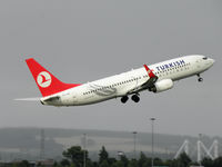 TC-JFK @ EGBB - Turkish B737-800 departs BHX for Istanbul - by Manxman