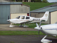 N922CE @ EGBJ - Parked up with a large number of other Cirruses - by Manxman