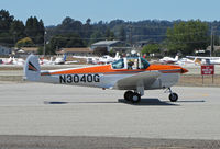 N3040G @ KWVI - Santa Paula, CA-based 1961 Aircoupe F-1A taxiing @ 2010 Watsonville Fly-In - by Steve Nation