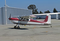N3100D @ KWVI - San Jose, CA-based 1955 Cessna 180 taxiing @ 2010 Watsonville Fly-In - by Steve Nation