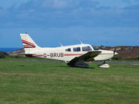 G-BRUB @ EGTP - Parked up on the Ramp @ Perranporth - by Manxman