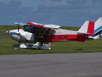 G-CCAF @ EGTP - Parked at Perranporth - by Manxman