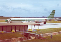 VR-HGO @ WBSB - Cathay Pacific  B707 at Brunei , 1977 - by Henk Geerlings