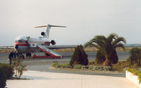 TS-JHT @ MIR - Monastir Airport , 1978 , flight Tunis Air via LUX to AMS - by Henk Geerlings