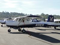 N31ER @ POC - Tied down and parked in Ballard Aviation area - by Helicopterfriend