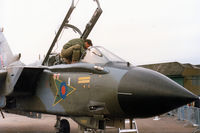 ZD892 @ EGQL - Tornado GR.1 of 9 Squadron on display at the 1986 RAF Leuchars Airshow. - by Peter Nicholson