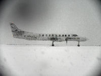 EC-GPS @ EGNS - Taxiing in during a 'snow storm' - by Manxman