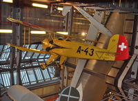 D-EBAD - Bucker 131 Jungmann ex Swiss Air Force, serial no: A-43 at the Deutsches Technikmuseum, Berlin. - by moxy