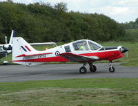 G-BCUV @ EGHH - Bulldog taxying past the Flying Club - by BIKE PILOT