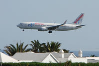 EC-JHL @ GCRR - Air Europa's 2005 Boeing 737-85P, c/n: 33976 over Matagorda - by Terry Fletcher