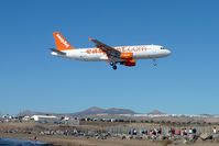 G-EZTZ @ GCRR - Newly delivered Easyjet Airbus at Lanzarote - by Terry Fletcher