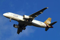 5A-LAH @ EGLL - Airbus A320-214 [4405] Libyan Airlines Home~G 08/01/2011 - by Ray Barber