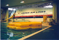 JA8102 @ RJTT - JAL's Flight Safety Training Center at Haneda , jan '88 - by Henk Geerlings