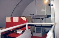 JA8165 @ ANC - JAL B747 Freighter. Upper deck seat, double crew bunk - by Henk Geerlings