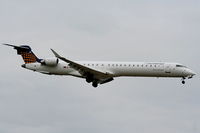 D-ACNN @ EGCC - Eurowings CRJ-900 on approach for RW05L - by Chris Hall