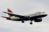 G-EUOA @ EGCC - British Airways A319 on approach for RW05L - by Chris Hall
