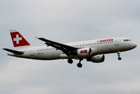 HB-IJF @ EGCC - Swiss International A320 on approach for RW05L - by Chris Hall