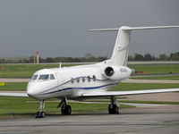 N555GL @ EGCC - Private Gulfstream - by Manxman