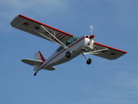 N1844G @ SZP - 1968 Champion 7KCAB CITABRIA, Lycoming O-320-B1E 150 Hp, takeoff climb Rwy 22 - by Doug Robertson