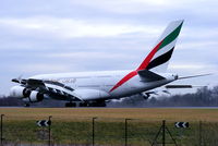 A6-EDA @ EGCC - Emirates A380 making its first visit to MAN - by Chris Hall