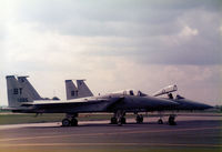 79-0055 @ MHZ - F-15C Eagle of Bitburg's 525th Tactical Fighter Squadron/36th Tactical Fighter Wing on the flight-line at the 1986 RAF Mildenhall Air Fete. - by Peter Nicholson