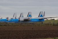 PH-KVH @ EGSH - Parked with some of the eight Fokker 50's in storeage at Norwich. - by Graham Reeve