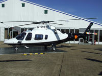 G-WELY @ EGSU - Static at Helitech - by N-A-S