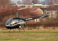 G-RWIA @ EGCB - Robinson R44. Barton resident. - by Shaun Connor