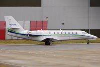 OK-UNI @ EGGW - Travel Services' 2007 Cessna C680 Citation Sovereign, c/n: C680-0139 at Luton - by Terry Fletcher