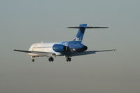 OH-BLJ @ EBBR - Flight KF801 is descending to RWY 25L - by Daniel Vanderauwera
