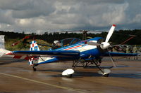 N9PK @ ESGP - Aerobatic Sukhoi seen on a platform of Gothenburg Säve airport, Sweden. - by Henk van Capelle