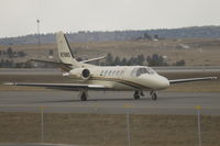 N78MD @ KBIL - Cessna Citation 550 taxi's to 28R at Billings Logan - by Daniel Ihde