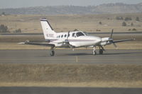 N6858C @ KBIL - Cessna 421 taxi's to 28R - by Daniel Ihde