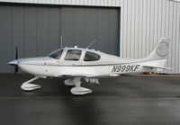 N999KF @ EGBT - Cirrus Design Corp SR22T, c/n: 0082. New aircraft delivered Wick to Turweston 16-02-2011 - by Roger Syratt