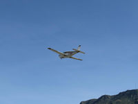N7181P @ SZP - 1960 Piper PA-28-250 COMANCHE, Lycoming O-540-A1A5 250 Hp, takeoff climb Rwy 04 - by Doug Robertson