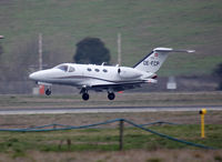 OE-FCP @ LFBO - Landing rwy 14R - by Shunn311