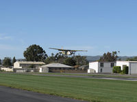 N73BT @ SZP - 1965 Cessna 180H, Continental O-470 230 Hp, on final Rwy 04. Oregon visitor. - by Doug Robertson