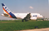 F-WWIA @ SXF - Airbus A-318 at ILA - Airshow - Berlin , May 2002 - by Henk Geerlings