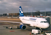 OH-LVI @ EHAM - Finnair A319 , ready for the flight back to HEL - by Henk Geerlings
